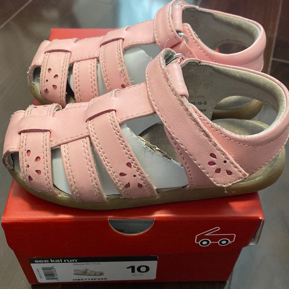 See Kai run Gloria pink toddler girl sandals